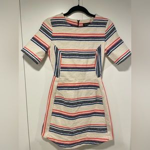 Topshop striped cotton mini dress XS